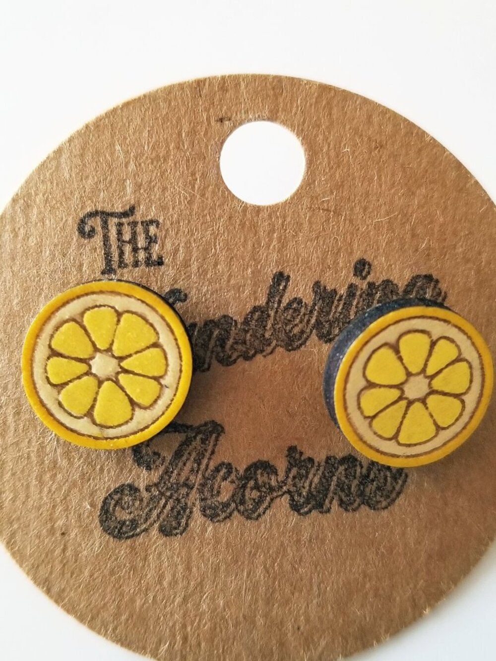 Tiny Lemon/Flower Earrings NEW
